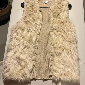 Faux fur vest